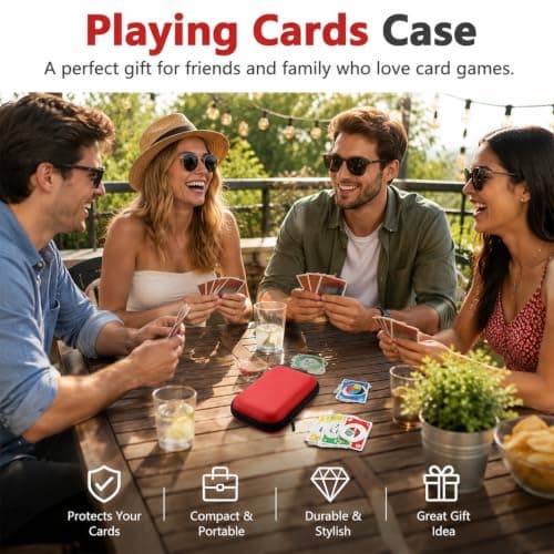 1Pcs Playing Cards Case for UNO,Classic Card Decks,Card Game Storage Case — view 5