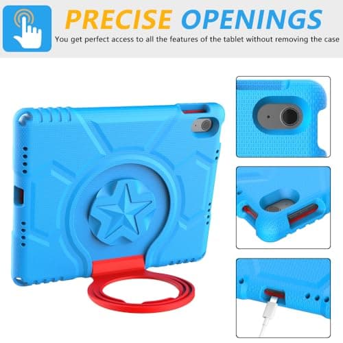 TrendGate Kids Case for iPad A16 11th Gen 2025/iPad 10th Gen 2022 - Blue — view 6
