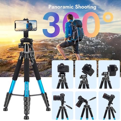 JOILCAN Camera Tripod for Canon Nikon,74" Tall Lightweight Camera Stand — view 4