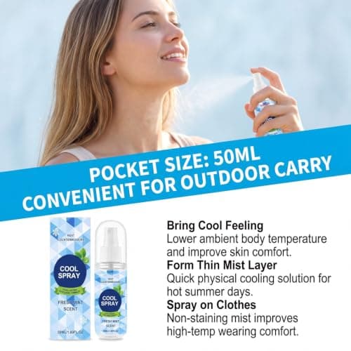 Cooling Spray, Fresh Mint Cool Spray for Face & Body — view 4