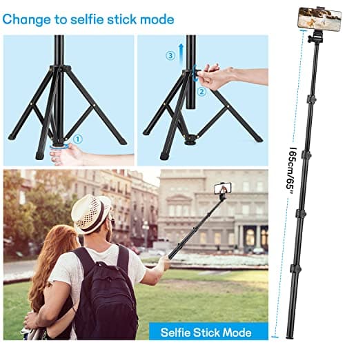 Victiv 68" Phone Tripod, 2-in-1 Selfie Stick Tripod Stand for Filming — view 3