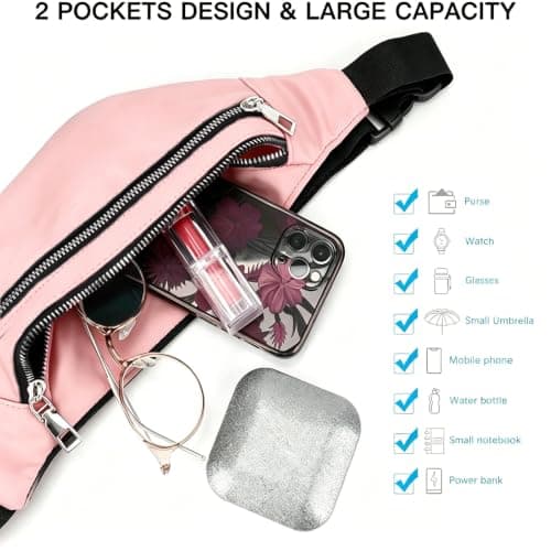 Bum Bag Waist Fanny Pack, Ladies Waterproof BumBag,Travel Waist Pack — view 3