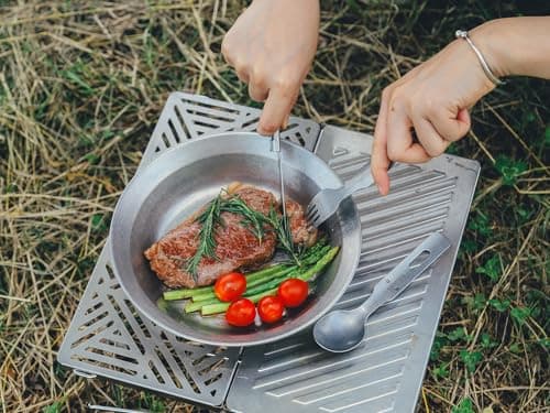 Fire-Maple Stainless Steel Camping Utensils Set Knife Fork Spoon — view 5