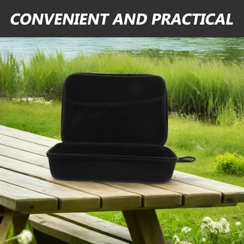 Mipcase Water Resistant Eva Storage Case for Digital Accessories and Data Cables, Shockproof and Multifunctional Storage Pouch with Zipper, Portable Travel Organizer for Headphones and USB Black — view 3