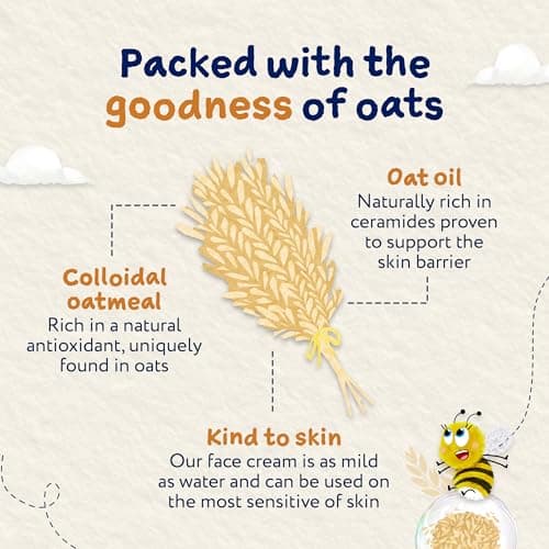 Childs Farm OatDerma Face Cream Moisturiser, Fragrance Free Hydration, Sensitive Skin Emollient, Soothe Baby Kids, 50ml — view 4