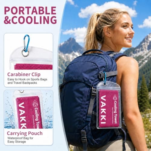 VAKKI Cooling Towels, 2 Pack (40"X12")-100 * 30cm — view 6