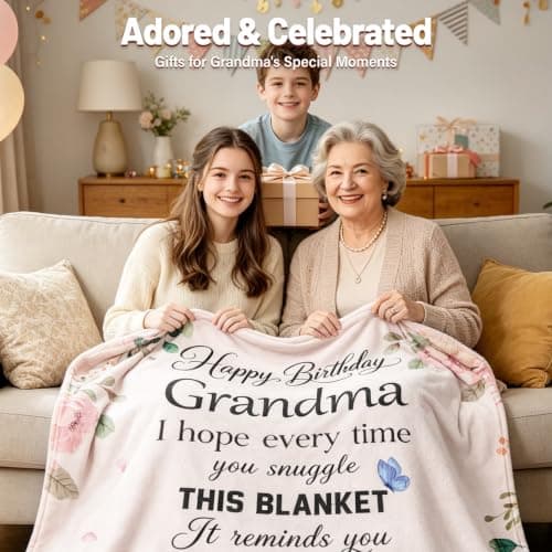 CSSGUOTOU Grandma Birthday Gifts, Grandma Gifts Throw Blanket 150x130cm — view 5