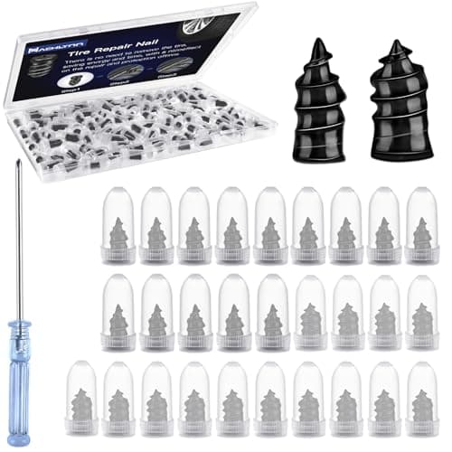 NACHLYNN 30 Pcs Tire Repair Nails Self-Tapping Screw Rubber Screw Fast Tool Self-Service Tire Repair Nai for Car Motorcycle Truck