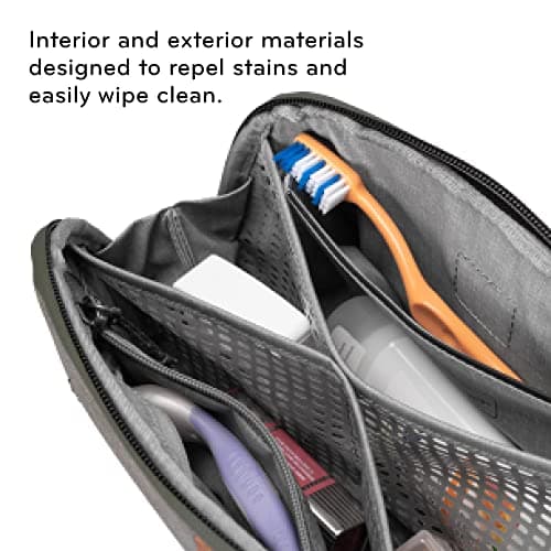 Peak Design Small Wash Pouch, Coyote, Ocean Edition, Travel Toiletry Bag, Upright or Hanging Dopp Kit with Pockets, Magnetic Toothbrush Pocket, Wide UltraZip Opening, Toiletry Bag for Men and Women — view 4