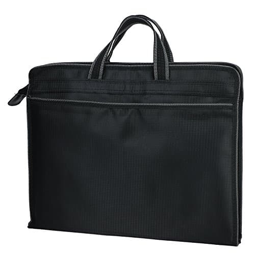 A4 Portable Oxford Handbag Expanding Folder Briefcase Documents Messenger Bag for Books, iPad, Files Storage - Pouch Organiser for Conference, Business Travel — view 3