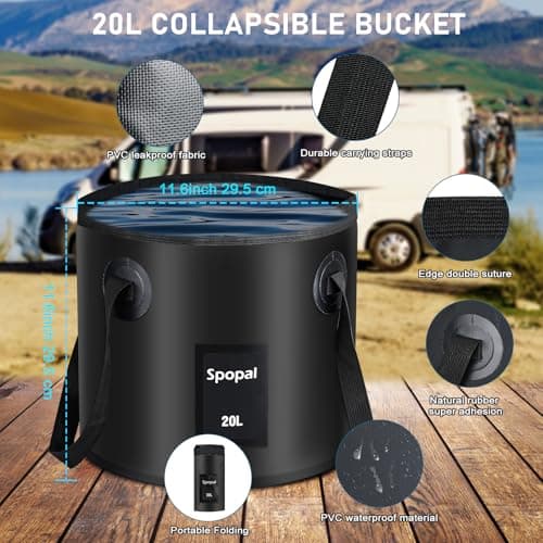 Spopal 6000mAh Portable Camping shower Kit for Camping Pet Washing — view 6