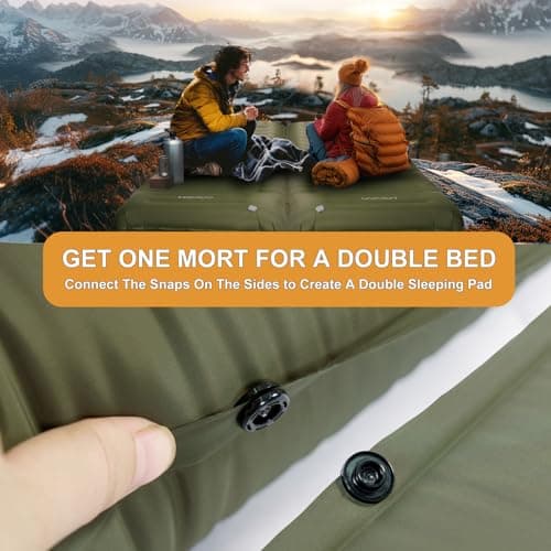 Origem 14cm Self Inflating Camping Mat Sleeping Pad with Built-in Foot pump — view 6