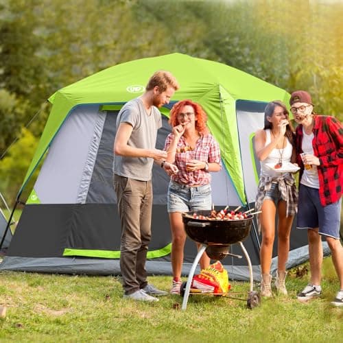 UNP Camping Tent 4-8 Person, Tall Family Tent with Standing Room — view 6