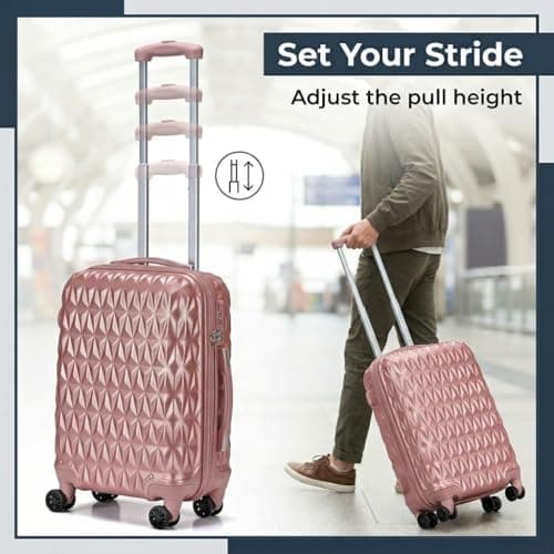 CMY Suitcase 20 Inch Cabin Hard Shell Lightweight ABS Carry-On Luggage — view 5