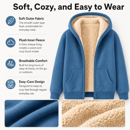 aokavise women's clothing,Fleece Jacket Women 2026 Casual Hoodies Jackets Sweatshirts Trendy Lightweight Ladies Wool Winter Coat Comfy Fashion Zip Up Travel Hoodie Warm Fall Women's Jumpers Orange — view 5