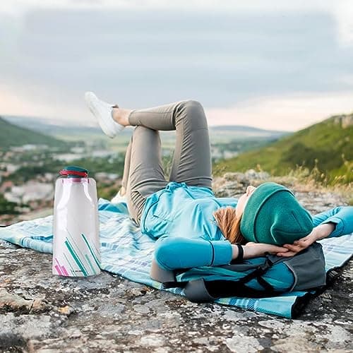 YZDZSW Collapsible Water Bottle, 4 PCS Foldable Sports Bottle, 700ml Foldable Water Bottle Reusable BPA Free Collapsible Water Bottle for Outdoor Sports Travel Biking Hiking — view 6