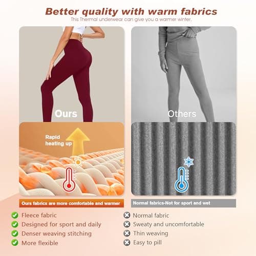 Thermal Leggings Women Fleece Lined Tights Yoga Pants Winter Warm Leggins — view 5