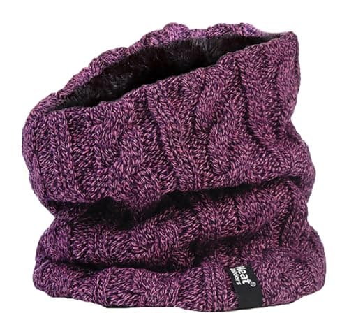 HEAT HOLDERS - Women's Thermal Winter Neck Warmer - 3.5 tog - One size (Purple)