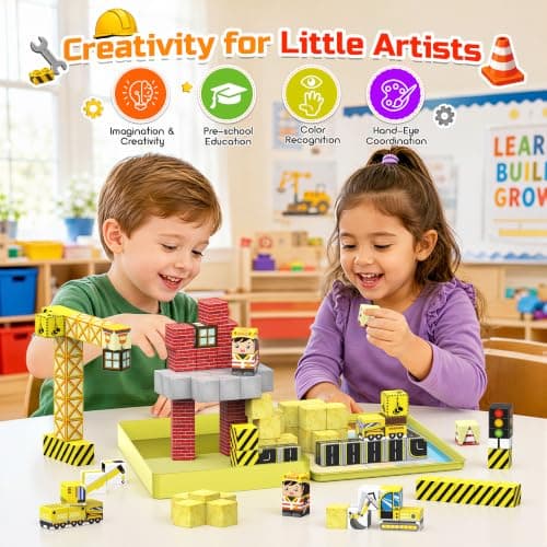 iKidiki Mini Magnetic Blocks 99PCS, Travel Magnetic Blocks Construction — view 3