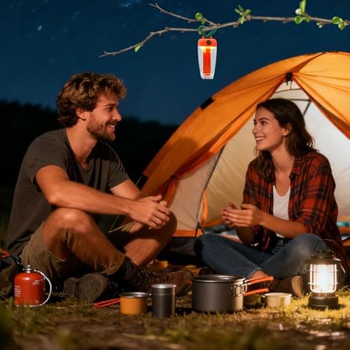 Travel Adventure Lantern - Carrot Shaped Torch, Compact Travel Torch, Rechargeable Field Light, Carrot Shaped Night Hiking Lantern | Slim LED Unit for Picnic Cycling Running Yard Tasks — view 2