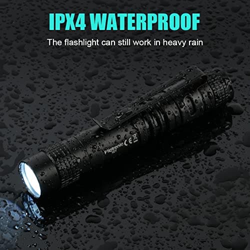 flintronic 2PCS Mini Torch, 3.5" Pocket LED Torch Flashlight with Pocket Clip, Ultra Bright Waterproof Pocket Light for Household, Workshop, Repair, Hiking, Powered by 1*AAA Battery (not Included) — view 4