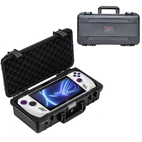 Hard Handheld Case for ASUS ROG ALLY X/ROG ALLY can Hold Console, Power Adapter, Charging Cable, Protective Travel Case Waterproof Shockproof Hard Shell Storage Bag for ROG Ally Accessories
