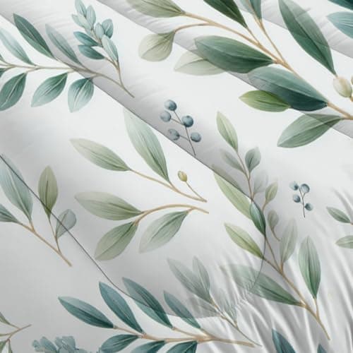 Down Duvet Set Watercolor Plants For Children Kids Boys Girls Microfiber — view 6