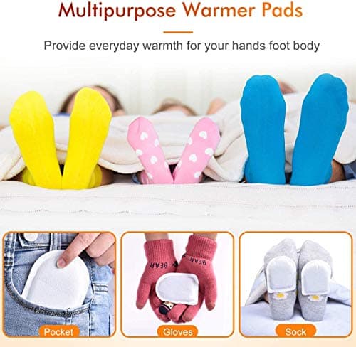 Toe Warmers Disposable – 40 Pairs Adhesive Foot Warmers, Up to 8 Hours Heat Pads for Shoes & Boots, Air Activated Heat Pads for Hiking, Skiing, Winter Outdoor Work, Men & Women — view 5