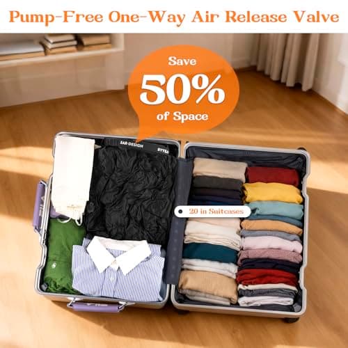 ByYear Travel Laundry Bag, Pump-free Vacuum Compressible Laundry Bag, Black — view 5