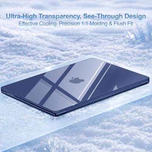 MOSISO Compatible with MacBook Neo Case 13 inch 2026, Crystal Indigo — view 2