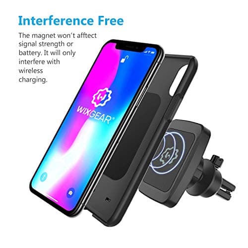 Magnetic Phone Car Mount, WixGear Universal Bite-Lock Air Vent Magnetic Phone Car Mount Holder, for Cell Phones with Swift-snap Technology — view 6