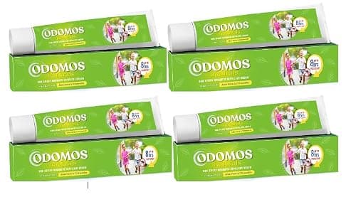 Odomos Naturals 4x23gms Multi Pack, Non-Sticky Mosquito Repellent Cream with Aloevera + Citronella, Non-Sticky Cream with 8 Hours Protection Against Mosquitoes, Biting Insect, Flies, Ticks, Bed Bugs