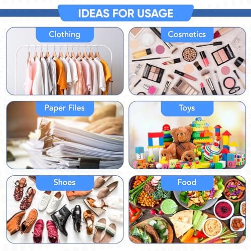 32pcs Zip Lock Bags With Labels Reusable Travel Storage Bag Luggage Space Saver Organisers For Clothes Shoes Christmas Decorations Hospital Baby Maternity Bag Space Saver Pouch (17x25cm) — view 5