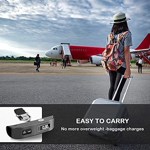 travel inspira Luggage Scale, Portable Suitcase, Weighing Scales (Black) — view 5