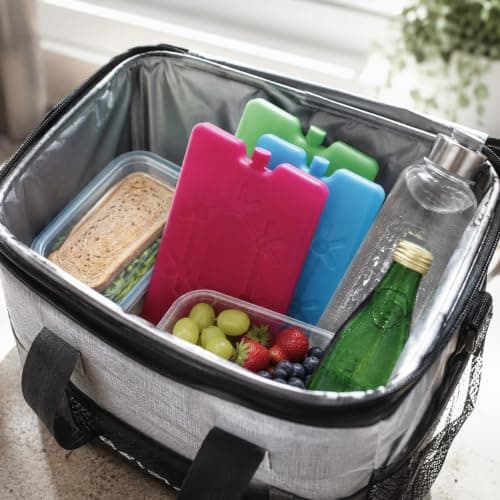 MAR Small Reusable Freezer Blocks 3 Pack Slim Ice Packs Lunch Box Cool Bag — view 3