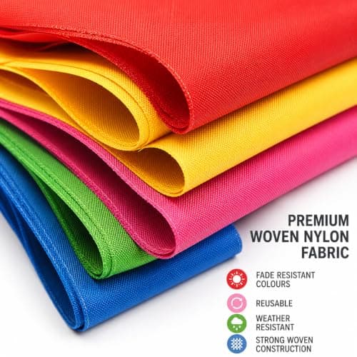 Cookey™ Outdoor Bunting, 200 Flags, 100m Multicolour Fabric Pennant Banners — view 4