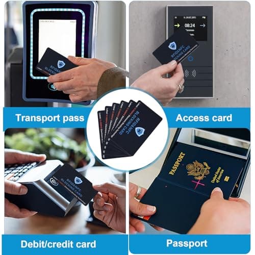 Honosen RFID Blocking Card 6 Pack, Credit Card Protector — view 4