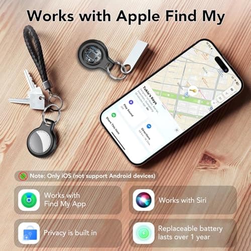 Tukio Air Tracker Tag-1 Pack [MFi Certified] for Apple Find My (iOS Only) — view 4