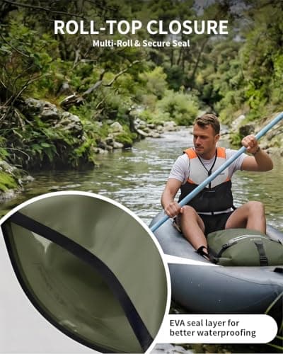 ECOHUB 30L Ultra-Light TPU Dry Bag Waterproof Backpack for Kayaking — view 3