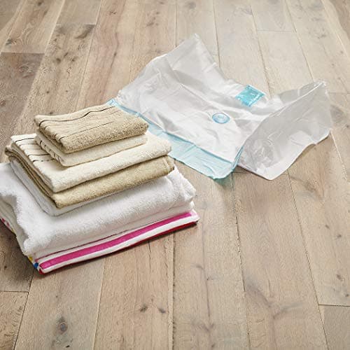 Addis Home Vacuum Storage Bag with 100% air-Tight Static Seal & Store Extra Large 3D Cube Design, Clear, 75 x 25 x 45cm — view 3