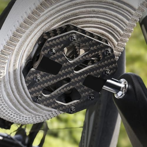 Kelvix Road Bike Step Set for Trail Travel, Carbon Weave Pair with Contact Teeth, Metal Shaft, 3 Bearing Hub and 9/16 Thread Fit for Daily Use — view 2