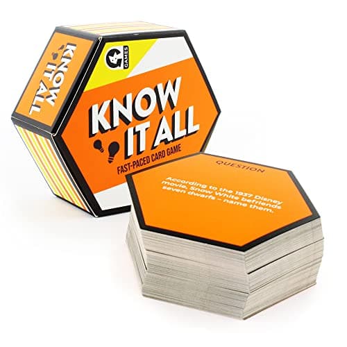 Ginger Fox Know It All Trivia Card Game – Family Quiz & Travel Game Ages 8+