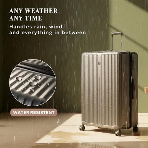 LUGG AirGlide 28 Inch Lightweight Travel Suitcase - Hard Shell Polycarbonate Protection, TSA Approved Lock, Scratch & Water Resistant, Smooth 360° Spinner Wheels & Detachable Interior (76x51x31.5cm) — view 5