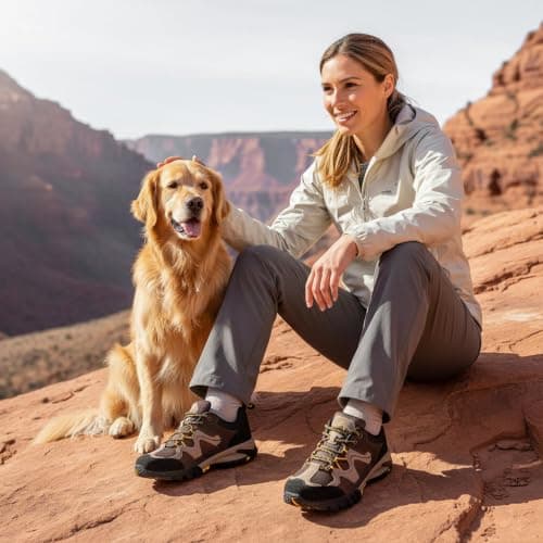 CC-Los Women's Lightweight Breathable Walking Shoes Non-Slip Outdoor Hiking — view 2