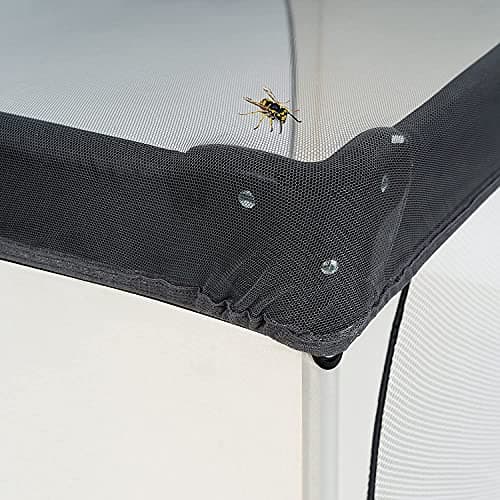 Zamboo Universal Mosquito Net for Travel Cot, Playpen, Cot Bed or Bassinet - Fine Mesh Insect Net for Baby, Toddler, Kids - Grey — view 6