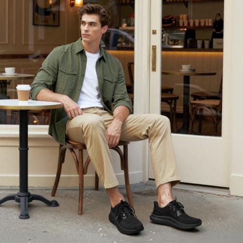 Bruno Marc Men's Walking Sneakers Shoes,All Black,11 — view 3