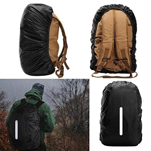 2 Pack Waterproof Backpack Rain Covers, Reflective Rucksack Covers, 30-40L — view 6