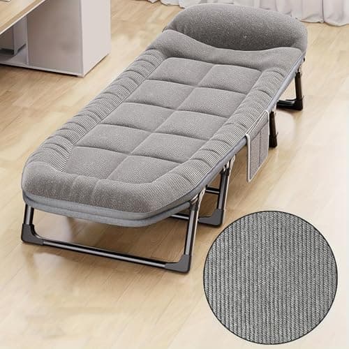 Folding Camping Bed for Adults, Portable Camp Beds with Thickened Mattress — view 5