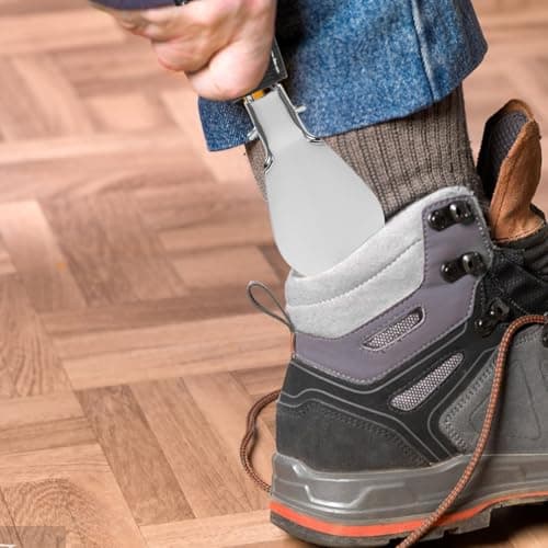 SHINEOFI Foldable Shoe Horn with PU Cover Stainless Steel Portable for Men — view 5