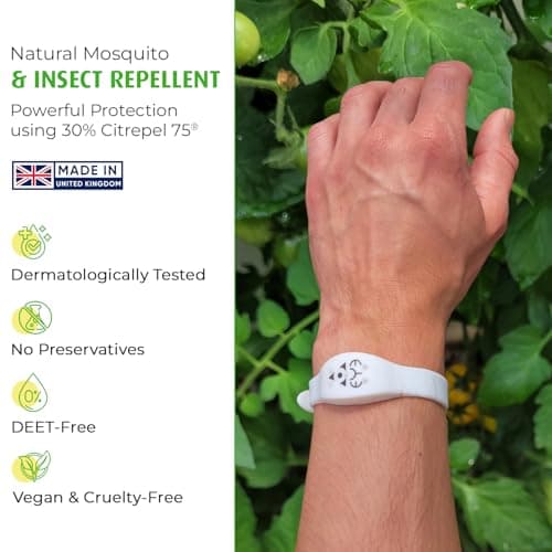 THEYE Mosquito Repellent Bracelet - Anti Mosquito Bracelet for Adults, Children, Kids - 100% Natural, Deet Free Mosquito Repellent Bands - Provides Up to 2 Weeks Protection - Adjustable Wristband — view 2